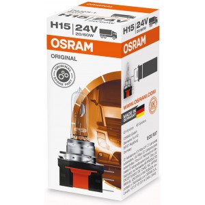 OSRAM ORIGINAL LINE H15 3200K 20/60W 24V CARTON BOX 1 PCS