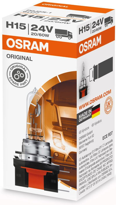 OSRAM ORIGINAL LINE H15 3200K 20/60W 24V CARTON BOX 1 PCS