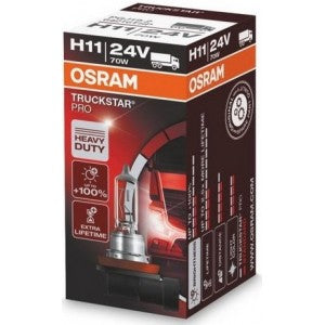 OSRAM TRUCKSTAR PRO H11 3200K 70W 24V CARTON BOX 1 PCS