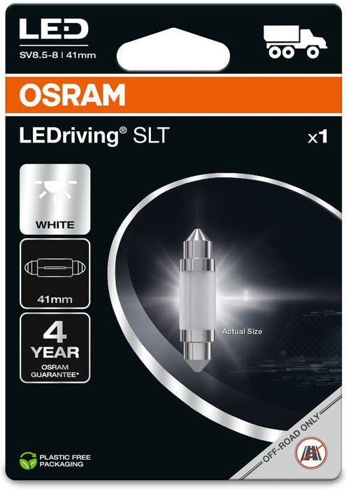 OSRAM WHITE 5700K C5W (41MM) 5700K 0,8W 24V CARTON BLISTER 1 PCS