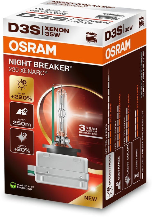 Bulb (Carton 1pc) D3S 42V 35W PK32D-5 XENARC NIGHT BREAKER 220, white 4500K