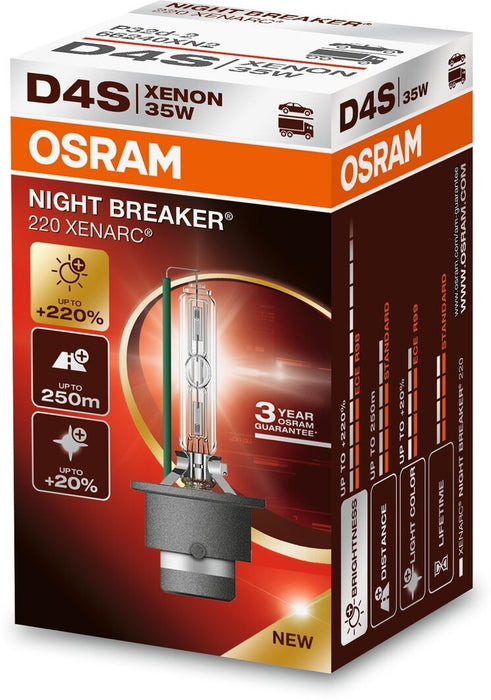 Bulb (Carton 1pc) D4S 42V 35W P32D-5 XENARC NIGHT BREAKER 220, white 4500K