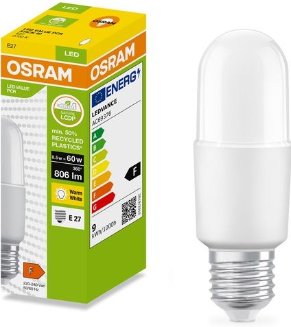 LED LAMP GO GREEN STCK60 2700K E27