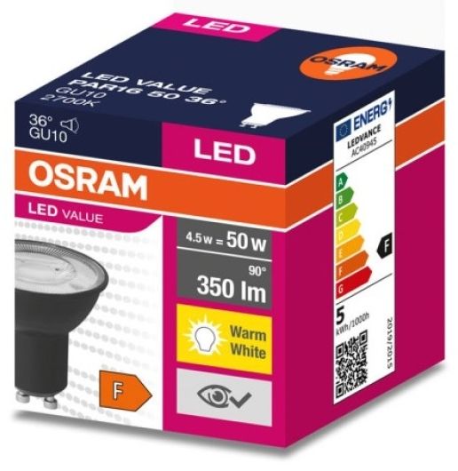 LED BULB GU10 4.5W 2700K OSRAM