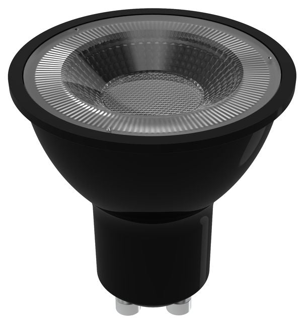 LED LAMP BLACK GU10 120° 4.5W 6500K