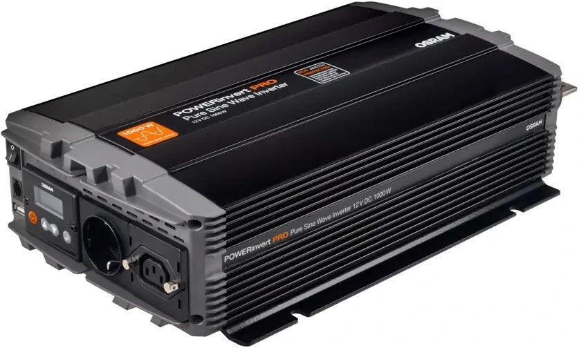 OSRAM Pure Sine Wave Inverter 12V DC 1000W RCD OEINVPAR10