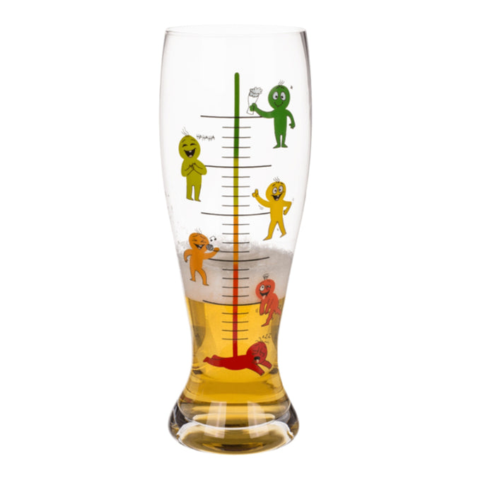 BEER GLASS XXL STAGES OF DRINKING 1300 ML OUT OF THE BLUE