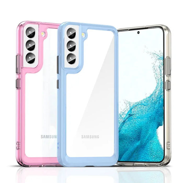 Outer Space Case Cover for Samsung Galaxy S22 + (S22 Plus) Hard Cover with Gel Frame Black - Cell phone cases