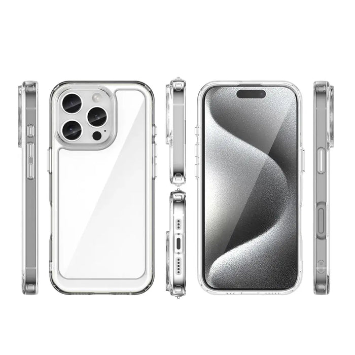 Outer Space Case for iPhone 16e Flexible Frame Cover - Clear - Cell phone cases and covers<<<HurtelXML