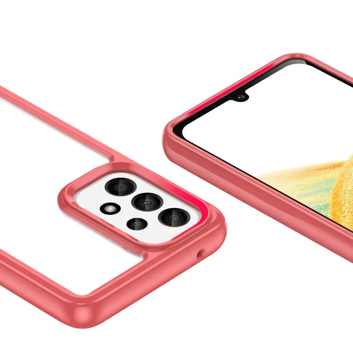 Outer Space Case for Samsung Galaxy A33 5G cover with a flexible frame red - Cell phone cases and covers<<<HurtelXML