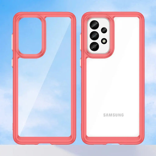 Outer Space Case for Samsung Galaxy A33 5G cover with a flexible frame red - Cell phone cases and covers<<<HurtelXML