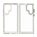 Outer Space Case Case for Samsung Galaxy S22 Ultra Hard Cover with Gel Frame Red - Cell phone cases