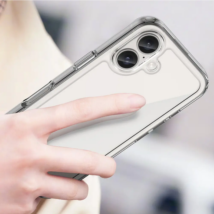 Outer Space Case with Gel Frame for iPhone 16 - Clear - Cell phone cases and covers<<<HurtelXML
