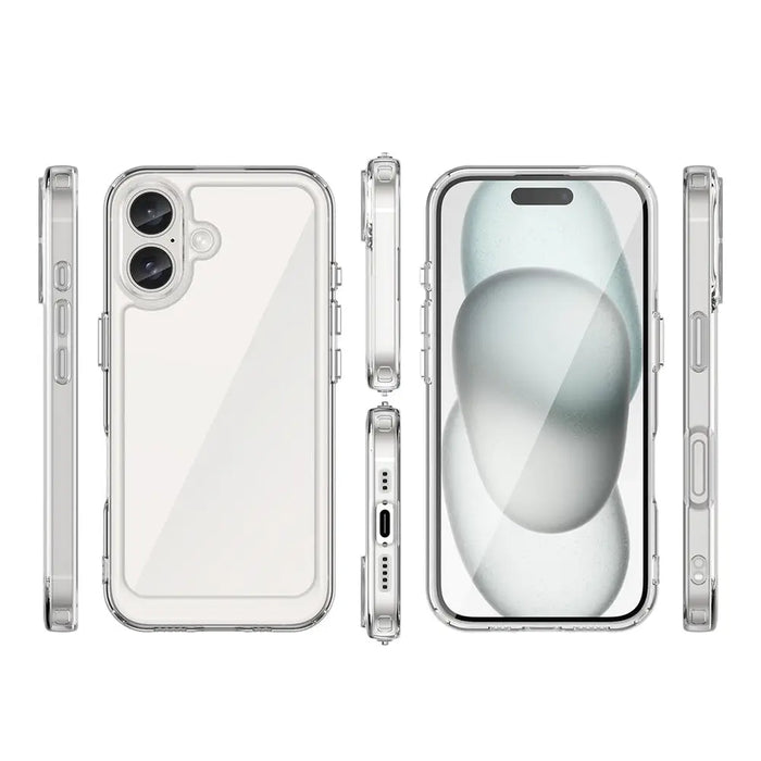 Outer Space Case with Gel Frame for iPhone 16 - Clear - Cell phone cases and covers<<<HurtelXML