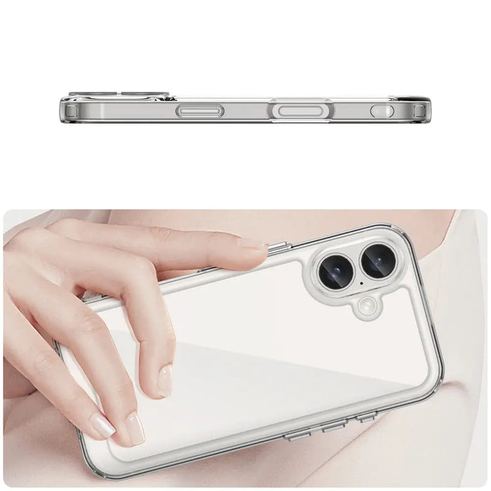 Outer Space Case with Gel Frame for iPhone 16 Plus - Clear - Cell phone cases and covers<<<HurtelXML