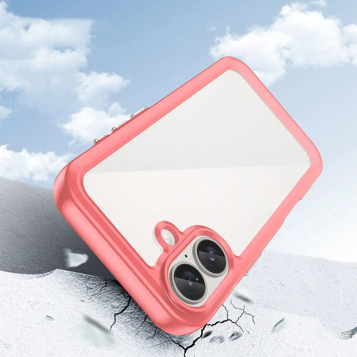 Outer Space Case with Gel Frame for iPhone 16 Plus - Red - Cell phone cases and covers<<<HurtelXML