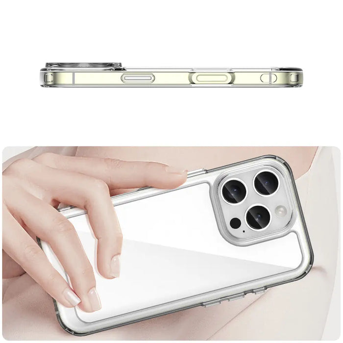 Outer Space Case with Gel Frame for iPhone 16 Pro - Clear - Cell phone cases and covers<<<HurtelXML