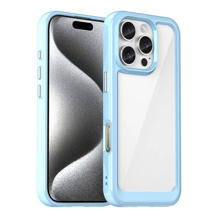 Outer Space Case with Gel Frame for iPhone 16 Pro Max - Blue - Cell phone cases and covers<<<HurtelXML