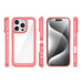 Outer Space Case with Gel Frame for iPhone 16 Pro Max - Red - Cell phone cases and covers<<<HurtelXML