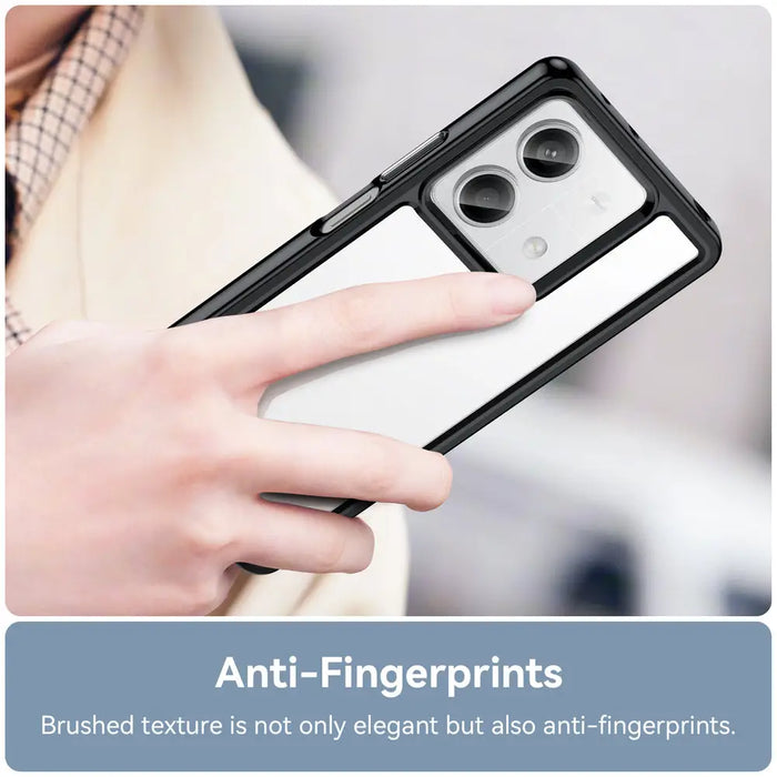 Outer Space Case with gel frame for Xiaomi Redmi Note 13 5G - black - Cell phone cases and covers<<<HurtelXML