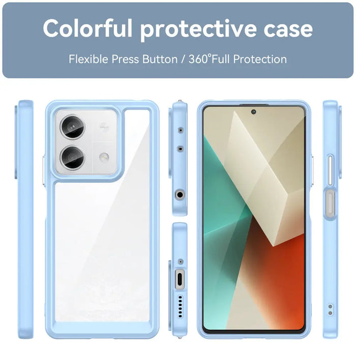 Outer Space Case with gel frame for Xiaomi Redmi Note 13 5G - blue - Cell phone cases and covers<<<HurtelXML