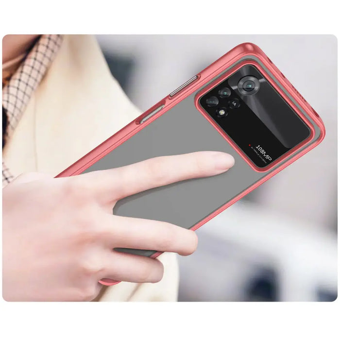 Outer Space Case Xiaomi Poco X4 Pro 5G cover with a flexible frame red - Cell phone cases and covers<<<HurtelXML