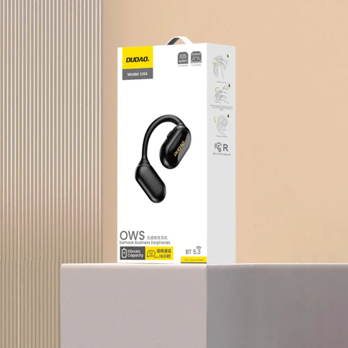 OWS Dudao U4A Bluetooth 5.3 IPX5 business headset - black - Headphones and speakers<<<HurtelXML
