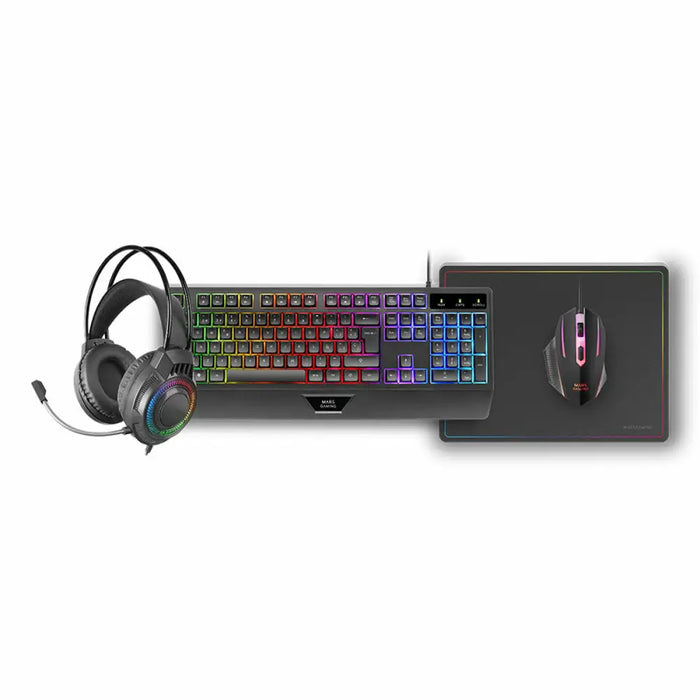Pack Gaming Mars Gaming MCP124PROES Black Multicolour - Компютър Игри<<<Компютри| Електроника<<<BigBuy&&&Гейминг