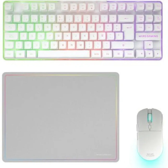 Pack Gaming Mars Gaming MCPWTKLWES - Компютър Игри<<<Компютри| Електроника<<<BigBuy&&&Гейминг Мишка и Подложка за