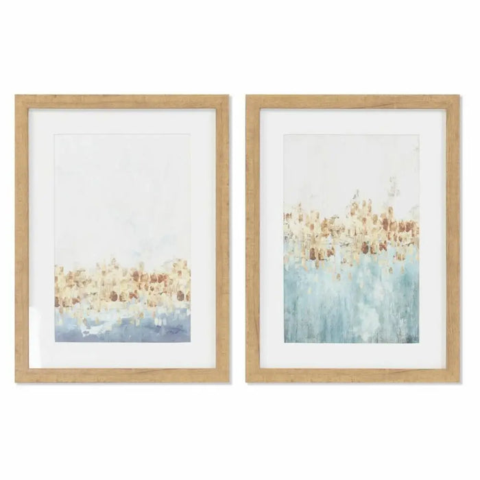 Painting DKD Home Decor Abstract (30 x 2,5 x 40 cm) (2 Units) - Декорация и Осветление<<<Дом Градина<<<BigBuy&&&Картини