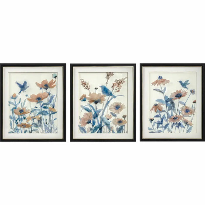 Painting DKD Home Decor Crystal MDF Wood 50 x 2 x 60 cm (3 Pieces) - Декорация и Осветление<<<Дом