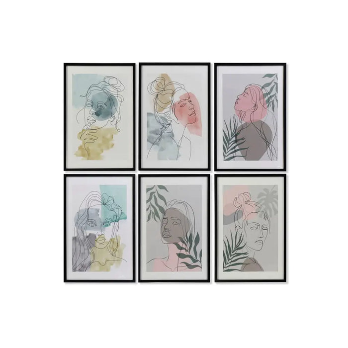 Painting DKD Home Decor Lady (40 x 3 x 60 cm) (6 Units) - Декорация и Осветление<<<Дом Градина<<<BigBuy&&&Картини и