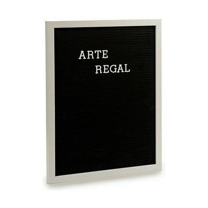 Painting Gift Decor White Black 2,5 x 50,5 x 40,5 cm Panel 144 Letters (12 Units) - Декорация и Осветление<<<Дом