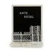 Painting Gift Decor White Black 2,5 x 50,5 x 40,5 cm Panel 144 Letters (12 Units) - Декорация и Осветление<<<Дом