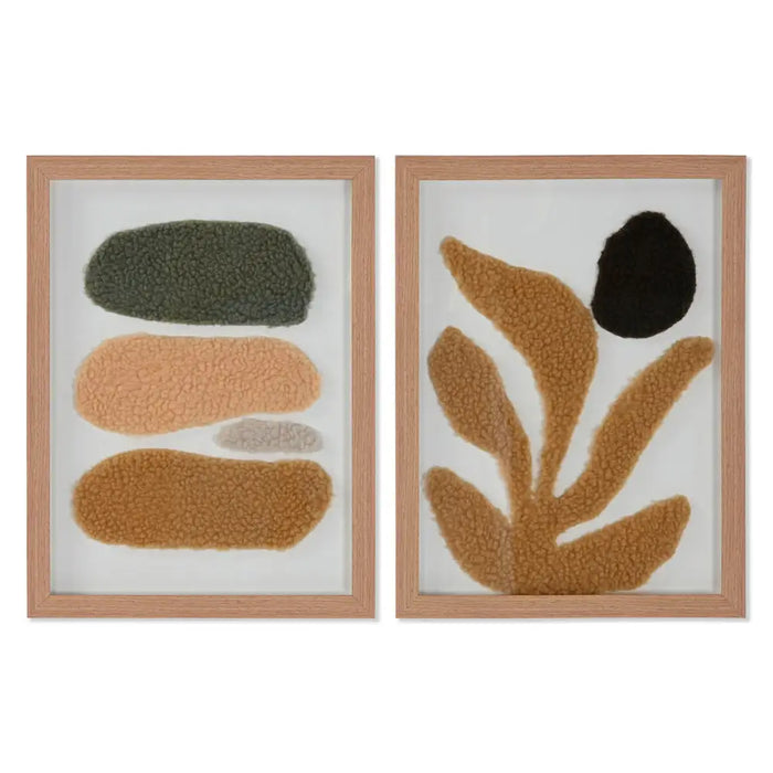 Painting Home ESPRIT Abstract Urban 30 x 2,5 x 40 cm (2 Units) - Декорация и Осветление<<<Дом