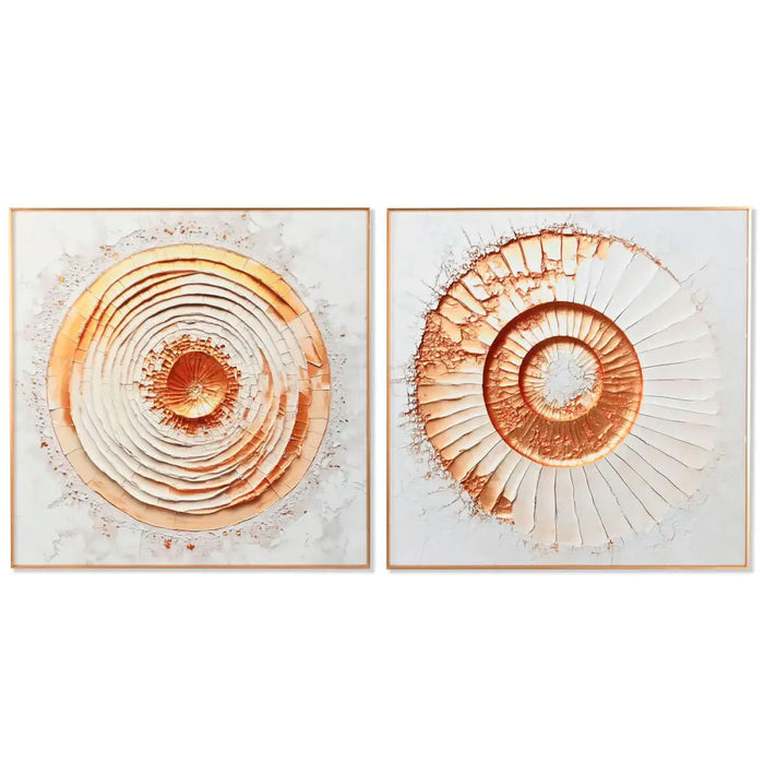 Painting Home ESPRIT Aluminium MDF Wood 80 x 3,5 x 80 cm - Декорация и Осветление<<<Дом Градина<<<BigBuy&&&Картини и