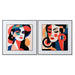 Painting Home ESPRIT Aluminium MDF Wood 80 x 3,5 x 80 cm - Декорация и Осветление<<<Дом Градина<<<BigBuy&&&Картини и