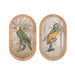Painting Home ESPRIT Green Natural Parrot Tropical (2 Units) - Декорация и Осветление<<<Дом Градина<<<BigBuy&&&Картини