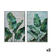 Painting Home ESPRIT Green Palms Tropical 80 x 3,5 x 120 cm (2 Units) - Картини и плакати<<<Декорация и