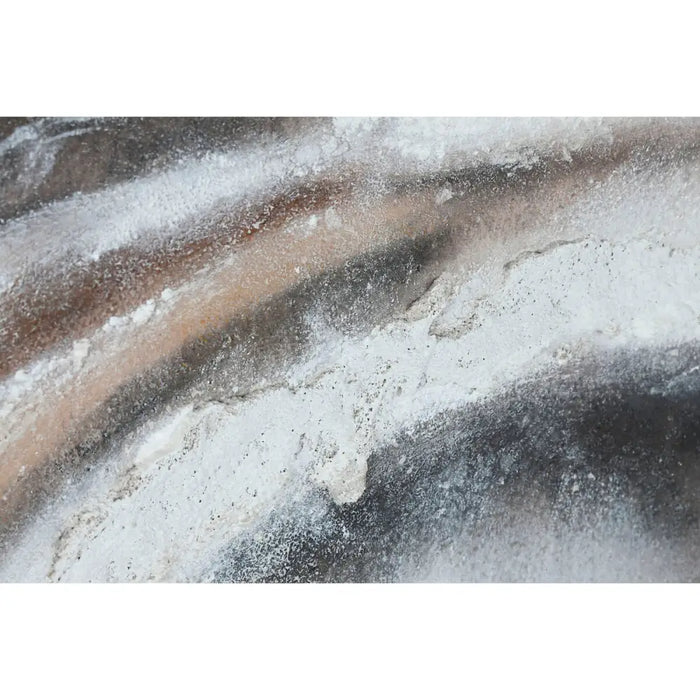 Painting Home ESPRIT White Beige Jute polystyrene Abstract Modern 102 x 3,2 x 102 cm (2 Units) - Декорация и
