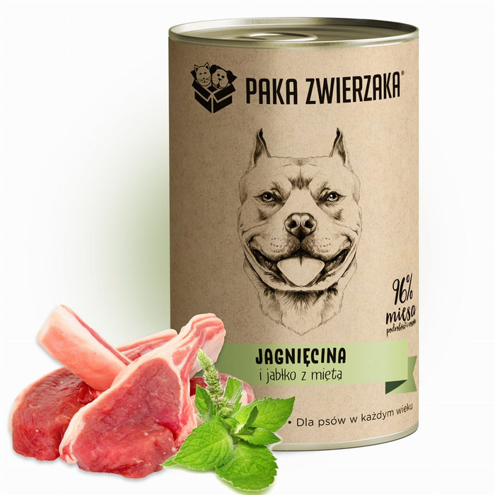 PAKA ZWIERZAKA Lamb and apple with mint - wet dog food - 400g