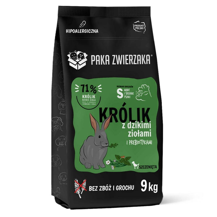 Fodder Paka Zwierzaka Puppy Rabbit with wild herbs S Rabbit 9 kg