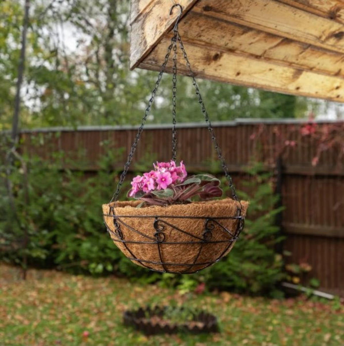 HANGING POT WITH COCONUT BASE F30 CM