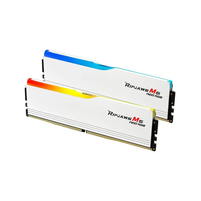 Памет G.SKILL Ripjaws M5 Neo RGB White 32GB(2x16GB) DDR5-6000 - Памети<<<Компютърни