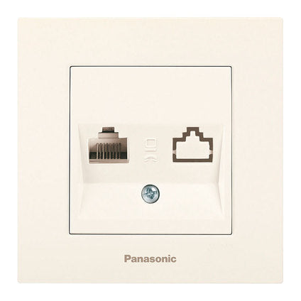 SOCKET PC CAT5E CREAM PANASONIC CREAM Karre+