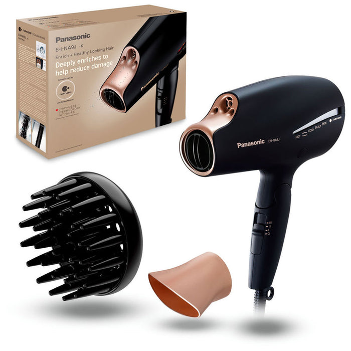 Hairdryer PANASONIC EH-NA9J-K825 TOURIST, 1800.00 W, IONIZATION