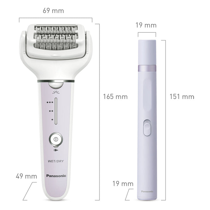 Epilator PANASONIC ES-EYL3AV503 PURPLE, WET AND DRY USE, WASHABLE HEAD