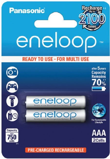 BATTERY AAA PANASONIC ENELOOP AAA 750mAh