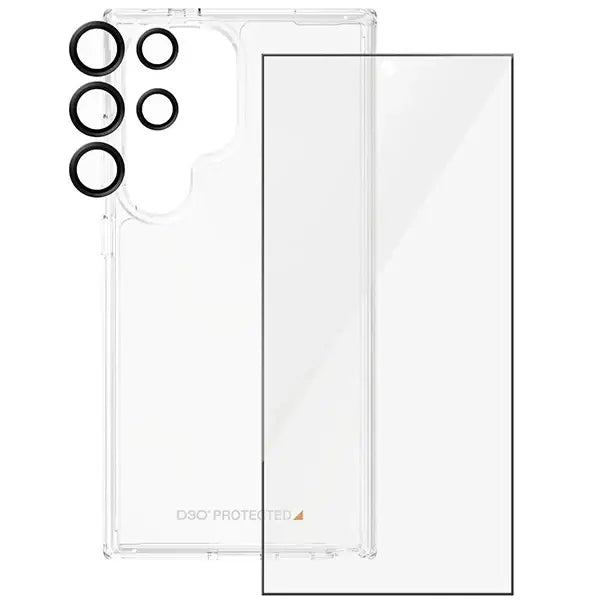 PanzerGlass Bundle 3in1 Transparent Case + Film + Camera Protector for Samsung Galaxy S24 Ultra - Sets<<<HurtelXML