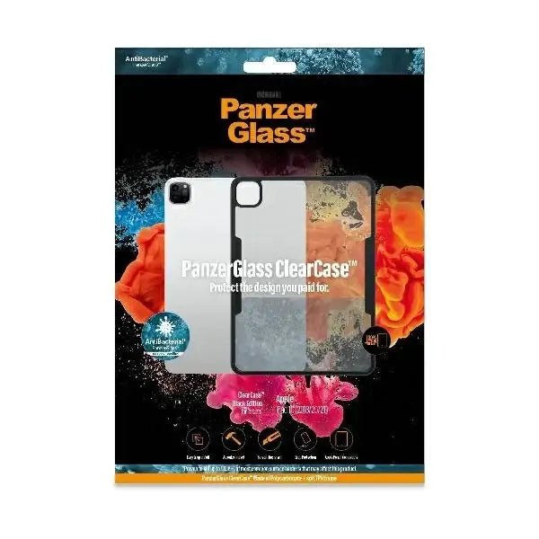 PanzerGlass ClearCase antibacterial case for iPad Pro 11’’ 2018 / 2020 / 2021 - transparent and black - Cell phone